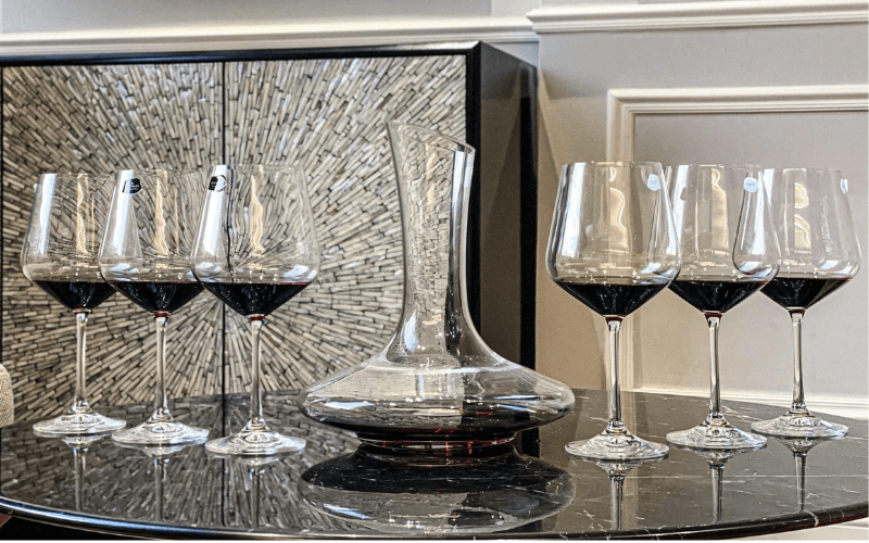 Bộ 6 ly vang Bohemia Sandra nhiều dung tích