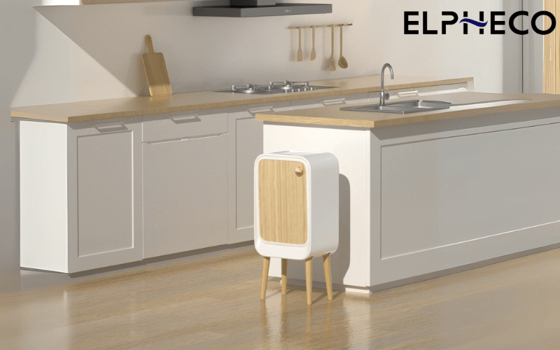 Thùng rác cảm biến ELPHECO mở hai cánh có chân 20L, nhiều màu