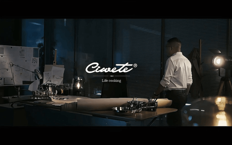 Chảo inox vàng đồng Ciwete 20/24/28 cm