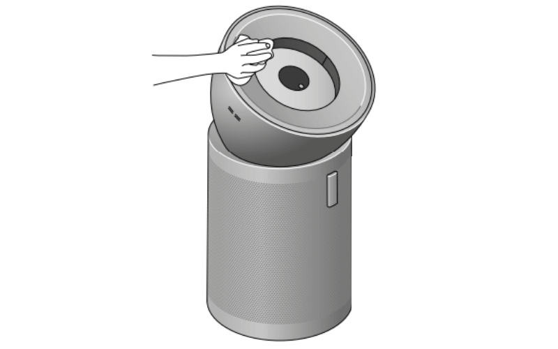 Máy lọc không khí DYSON Purifier Big + Quiet Formaldehyde BP03 màu nickel sáng/ xanh phổ