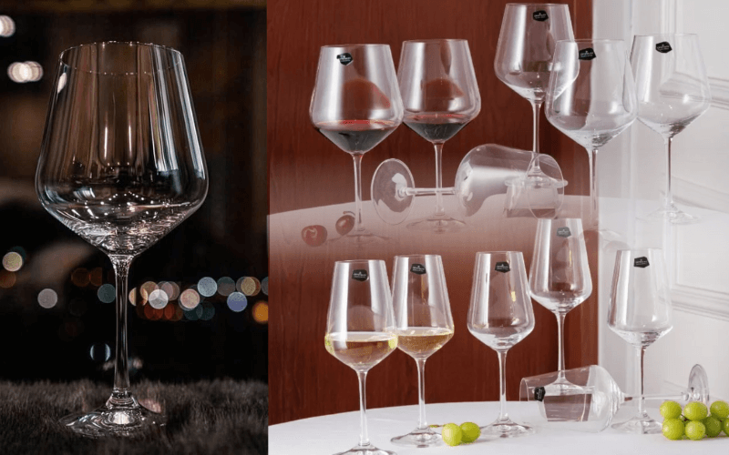 Bộ 6 ly vang Bohemia Sandra nhiều dung tích