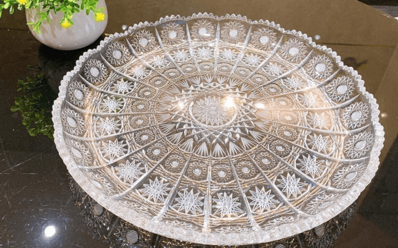 Đĩa pha lê Bohemia Crystal M57 31cm