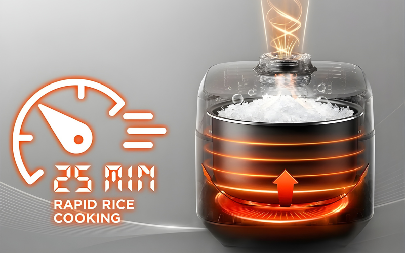 Nồi cơm điện Midea MRD100T1BDG dung tích 1L