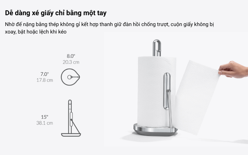 Dụng cụ để giấy nhà bếp Simplehuman