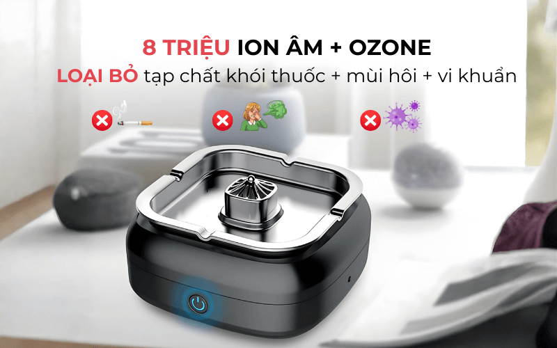 Gạt tàn khử mùi tích hợp lọc không khí Ashtray Purifier CY02