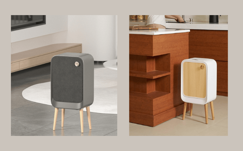 Thùng rác cảm biến ELPHECO mở hai cánh có chân 20L, nhiều màu