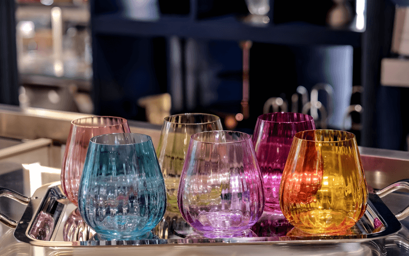 Set 6 cốc Columba màu 380ml Crystal Bohemia