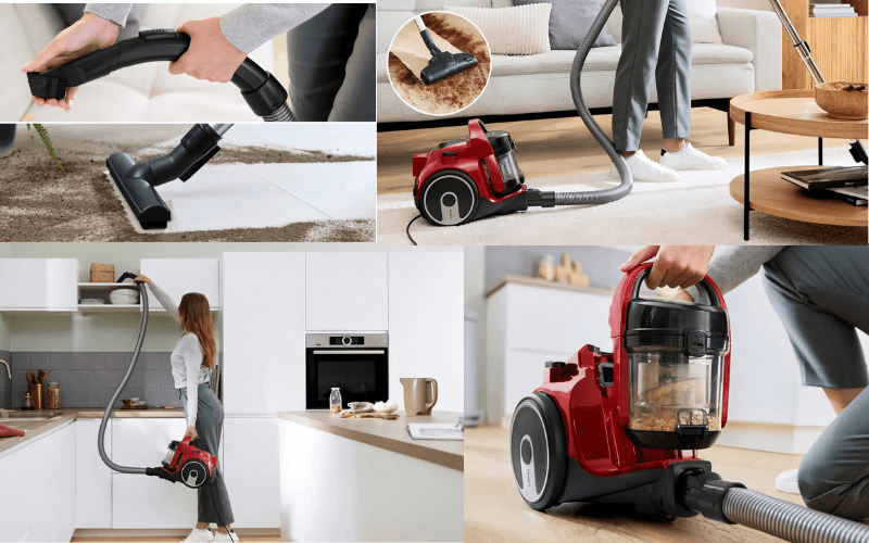 Máy hút bụi BOSCH BGC05AAA2 màu đỏ