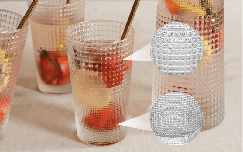 Set 6 cốc cao&nbsp;Speedy IVV 7146.1 hoạ tiết thấu kính