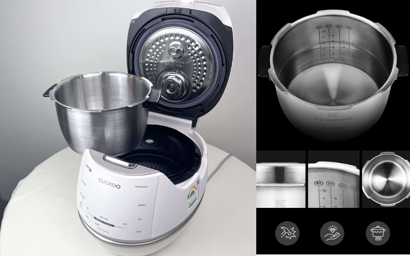 Nồi cơm điện cao tần áp suất Cuckoo lòng nồi inox