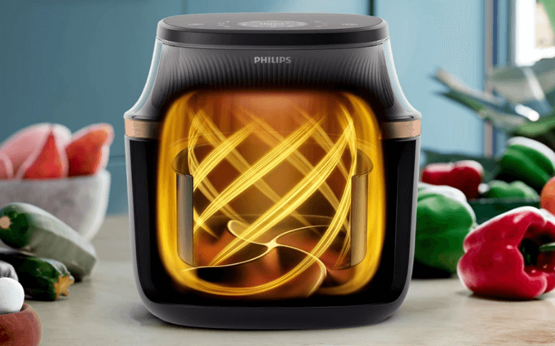 Công nghệ RapidAir Plus Nồi chiên không dầu Philips NA332/00 6,2L