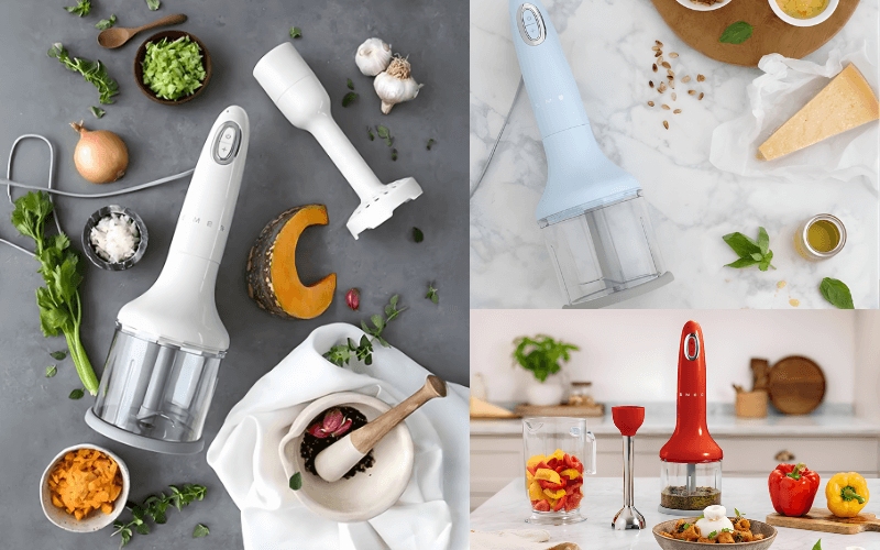 Bộ máy xay cầm tay SMEG HBF03 nhiều màu