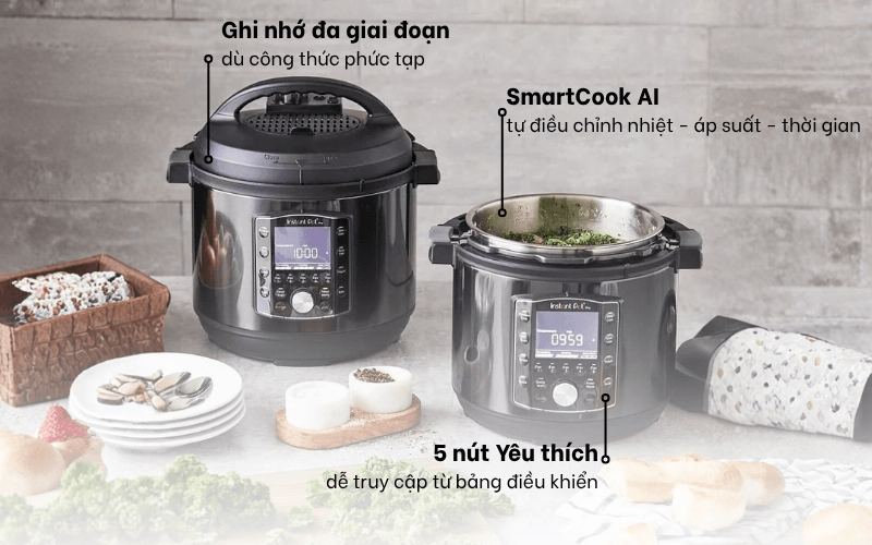 Tính năng nồi áp suất điện Instant Pot Pro 60 2026 5,7 Lit 10in1
