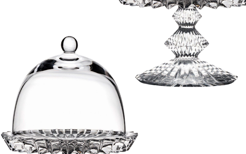 Đĩa chân đế có nắp Rogaska Windsor 12cm