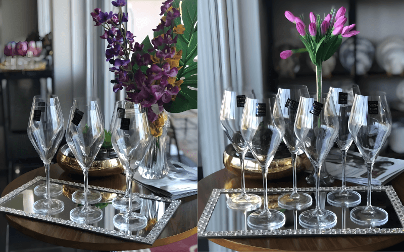 Set 6 ly vang trắng Loxia 470ml Crystal Bohemia