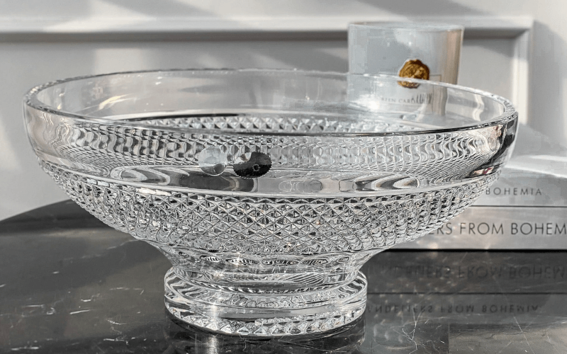 Tô pha lê Bohemia Trinity chất liệu pha lê cao cấp