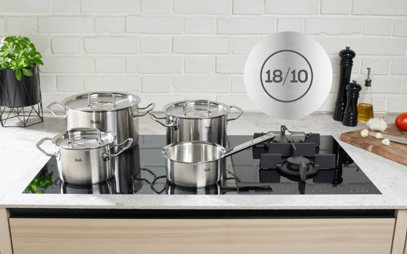 Bộ nồi Fissler Profi set 4 món kèm quánh vung inox made in Germany