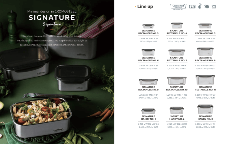 Hộp Inox Cao Cấp Cuitisan Signature nhiều dung tích