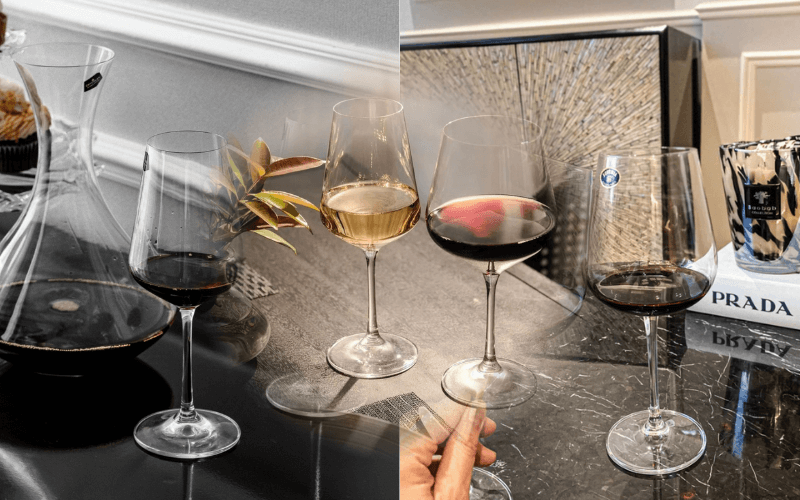 Bộ 6 ly vang Bohemia Sandra nhiều dung tích