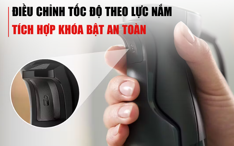 Máy xay cầm tay BOSCH MSM6M622 điều khiển bằng lực ấn