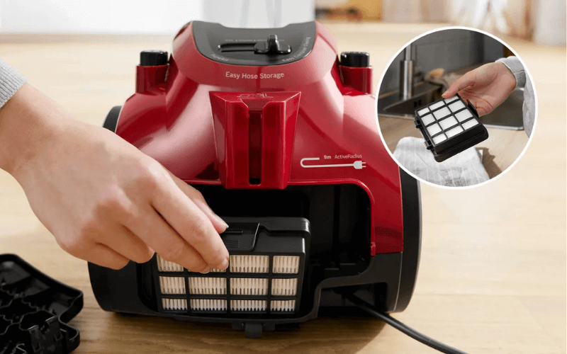 Máy hút bụi BOSCH BGC05AAA2 màu đỏ