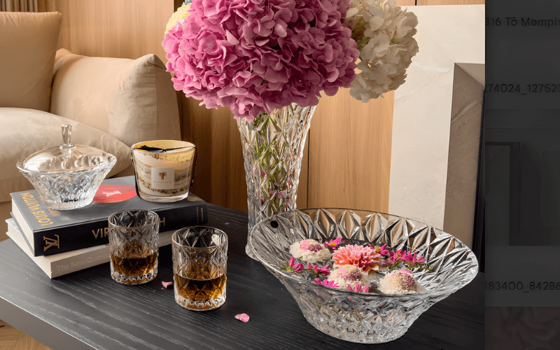 Set 6 cốc thấp Memphis 300ml Crystal Bohemia