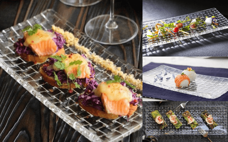 Đĩa pha lê chữ nhật dài Nachtmann Bossa Nova 28/42cm