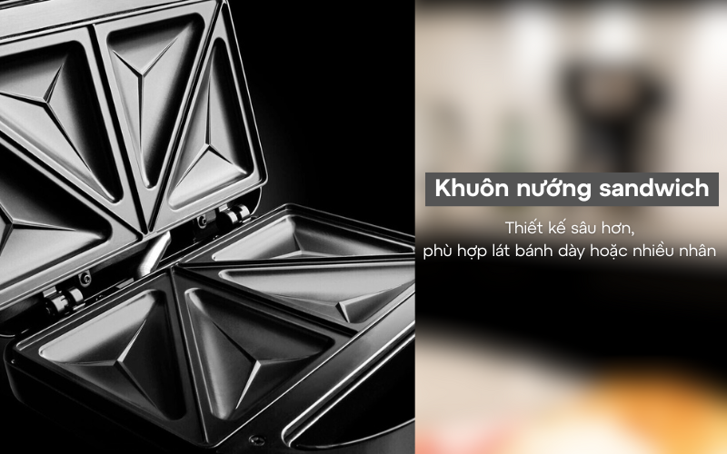 Máy nướng bánh mì sandwich 3in1 Russell Hobbs Fiesta 750W