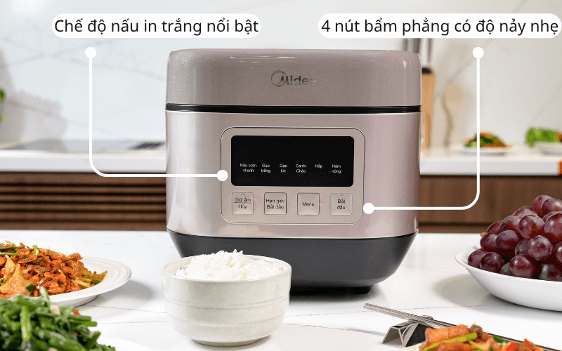 Nồi cơm điện MIDEA MRD180B1BDN dung tích 1,8L