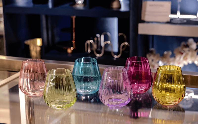 Set 6 cốc Columba màu 380ml Crystal Bohemia
