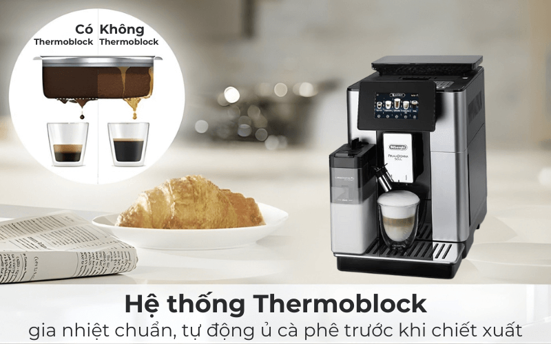 Máy pha cà phê tự động De'Longhi PrimaDonna Soul ECAM 612.55.SB