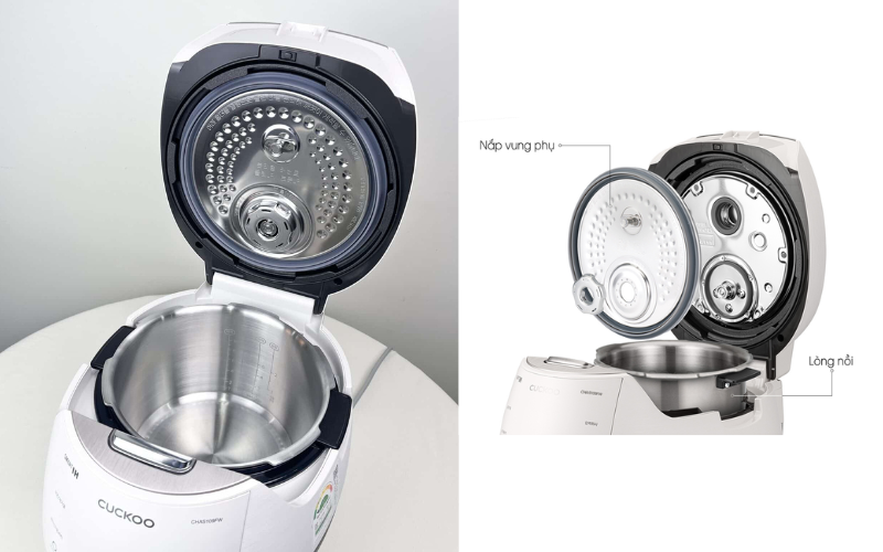 Nồi cơm điện cao tần áp suất Cuckoo lòng nồi inox