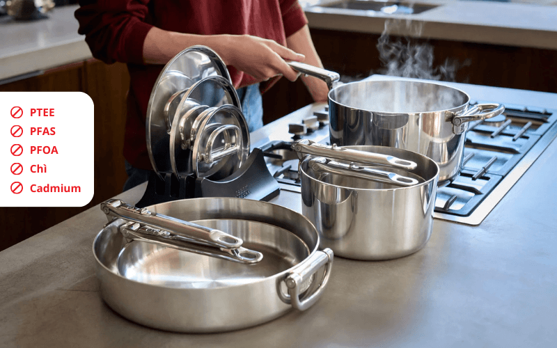 Chảo thép Inox Joseph Joseph Space 24cm 1000025