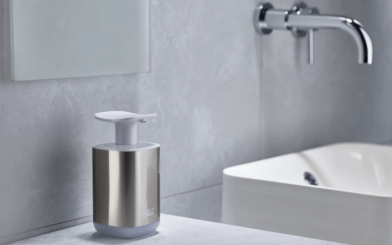 Bình bơm xà phòng Joseph Joseph Presto thân thép không gỉ