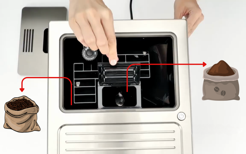 Máy pha cà phê tự động De'Longhi PrimaDonna Elite Experience ECAM 656.85.MS màu bạc