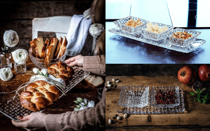 Đĩa pha lê chữ nhật dài Nachtmann Bossa Nova 28/42cm