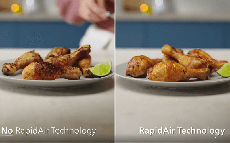 Công nghệ RapidAir Plus Nồi chiên không dầu Philips NA332/00 6,2L