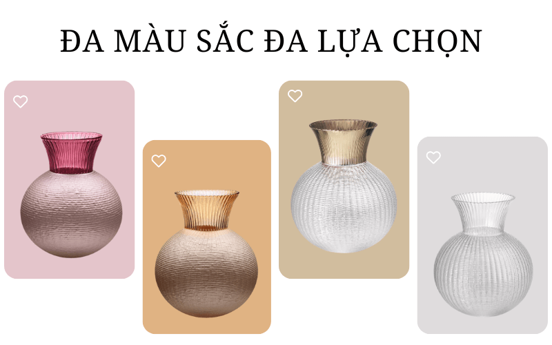 Lọ hoa IVV Ophelia nhiều màu sắc