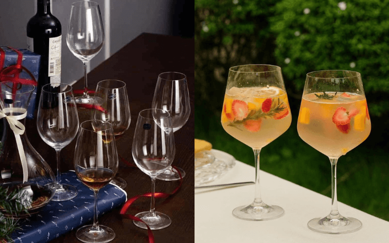 Bộ 6 ly vang Bohemia Sandra nhiều dung tích