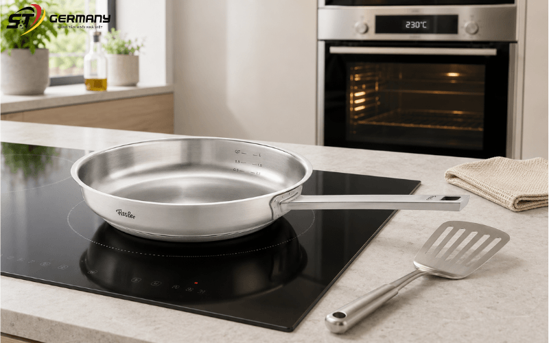 Chảo Fissler Profi Original Collection 24cm/28cm made in Germany (lòng trơn)6