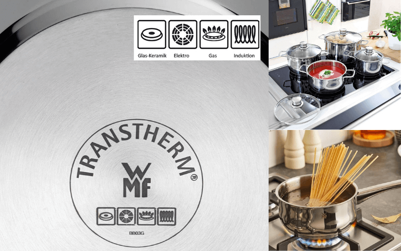 Bộ nồi WMF Diadem Plus 5 món kèm quánh