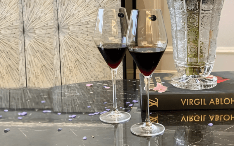 Set 6 ly vang trắng Loxia 470ml Crystal Bohemia