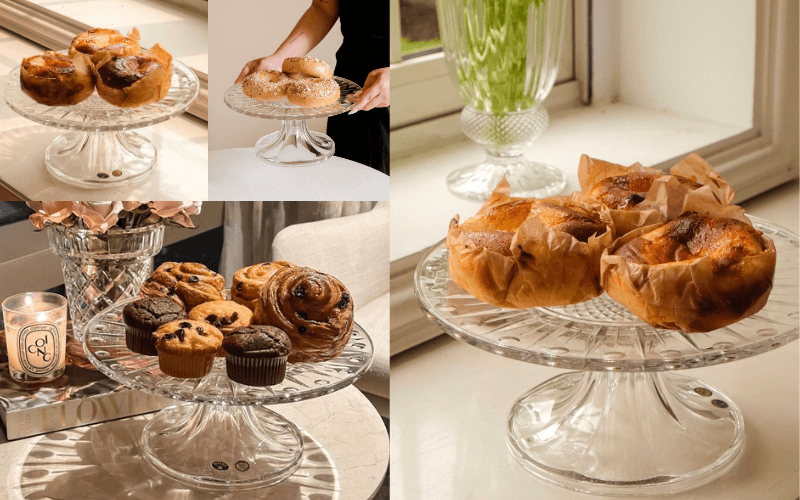 Đĩa chân đế Windsor 30.5cm Crystal Bohemia