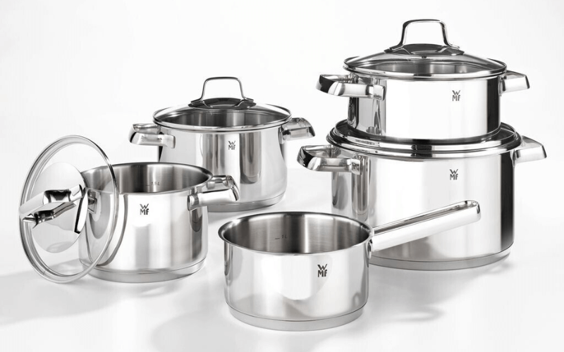 Bộ nồi WMF Belmonte 5 món kèm quánh vung kính
