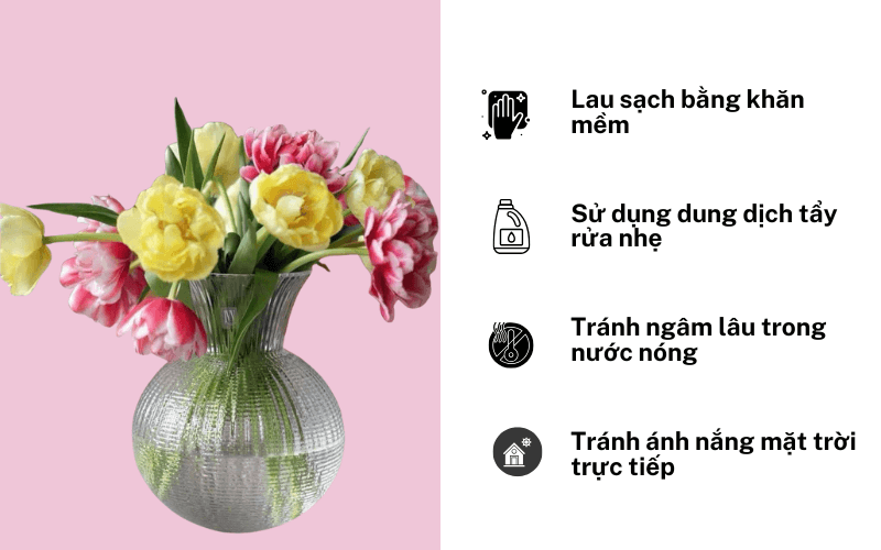 Bảo quản lọ hoa IVV Ophelia