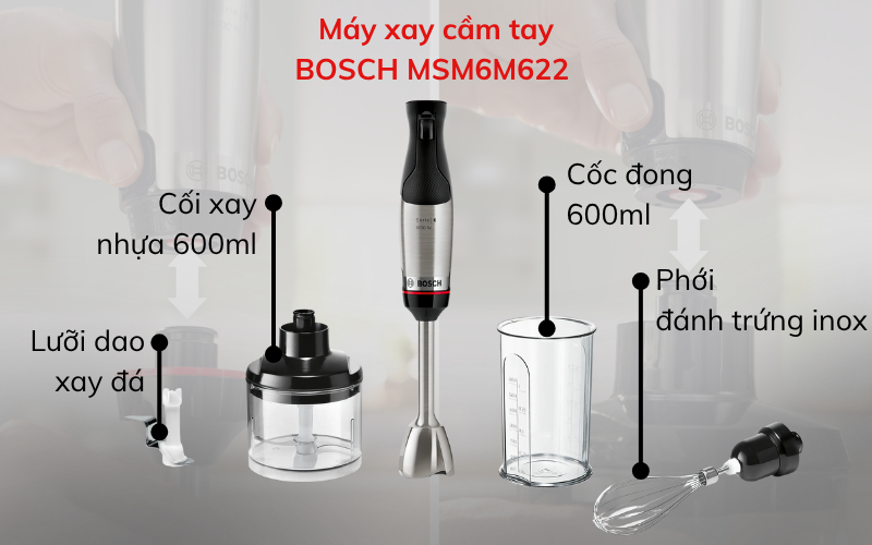 Phụ kiện máy xay cầm tay BOSCH MSM6M622