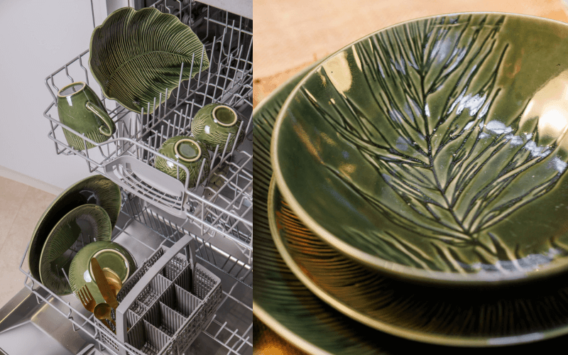 Đồ dùng bàn ăn Mikasa Jardin nhiều món, chất liệu gốm đá