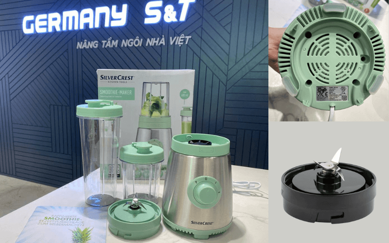 Máy xay sinh tố mini SILVERCREST Mix & Move, 2 bình