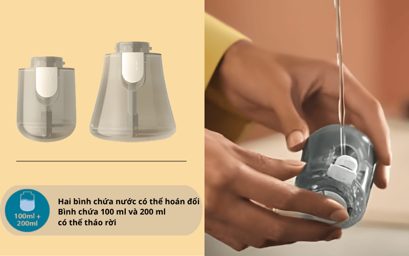 Bàn là hơi nước cầm tay Philips Series 7000 STH7030/18 màu trắng