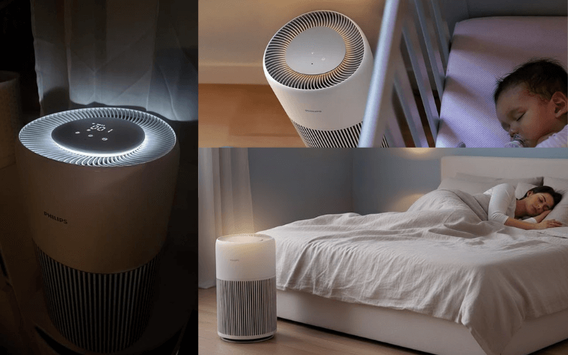 máy lọc không khí Philips AC2220/10 tích hợp đèn dịu đi ngủ